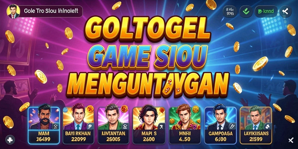 Tampilan screenshot GOLTOGEL menampilkan gameplay Slot yang menegangkan.