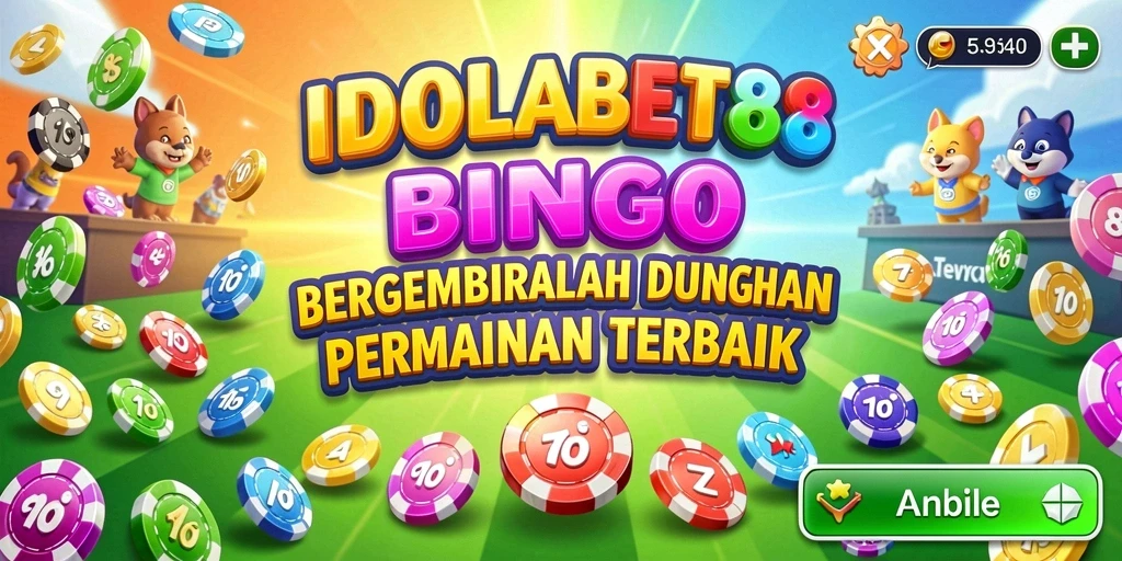 Tampilan gameplay Bingo yang menegangkan dan penuh warna di IDOLABET88.