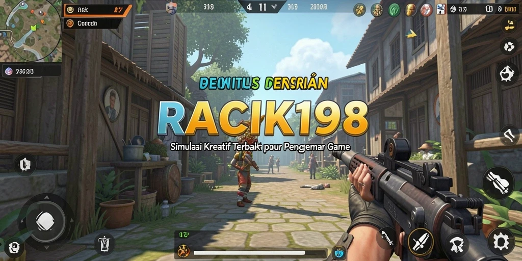 Screenshot yang menunjukkan gameplay realistis dan menarik di RACIK198.