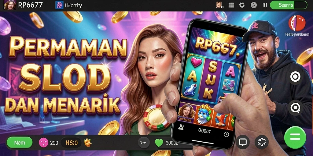 Tampilan gameplay menarik dari RP6677 dengan grafis slot yang menawan.